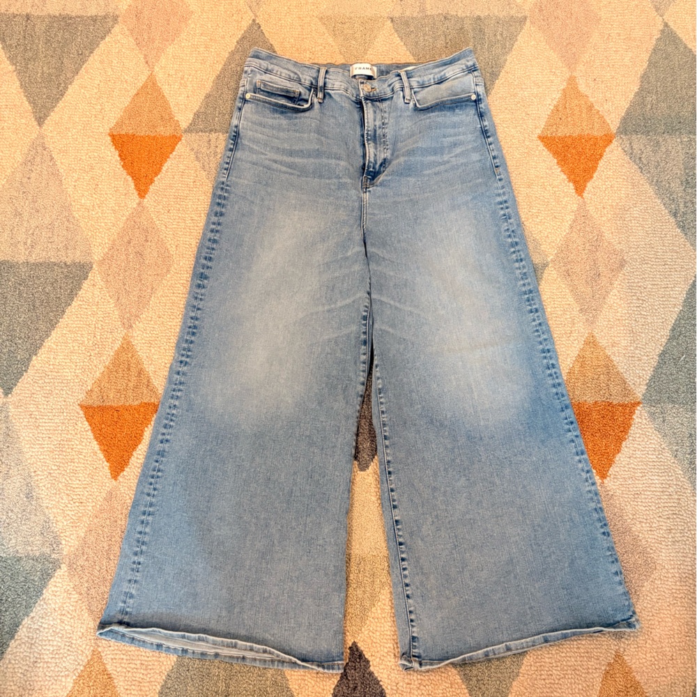 Frame Denim Le Palazzo Crop Jeans